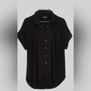 MADEWELL CENTRAL DRAPEY SHIRT (BLACK, M)
